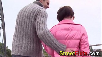 Preview 1 of Tief With Opicer - Amateur couple outdoor sex