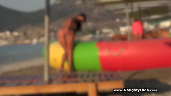Preview 4 of Aunty Sex Bobs - Public nudity on seafront