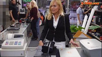 Preview 1 of Men Xvedios - Blonde milf pawns her pussy and pounded in storage room