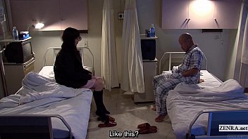Preview 3 of Sibel Kekilli Virgin - Subtitled uncensored bizarre hospital Japanese handjob
