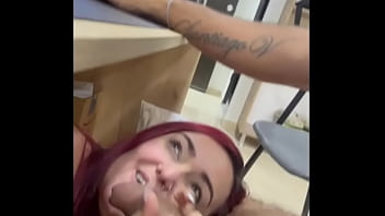 Preview 3 of Nicole Aniston And A Lucky Fan - I surprise my boss masturbating and I fuck her