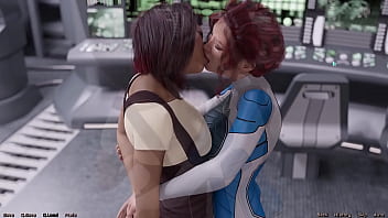 Preview 2 of Sleeping Mam Sex Son - Stranded In Space #54 - Lesbian Makeout Session