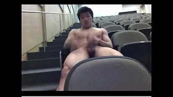 Preview 3 of Son Fuck Mom 1st Time - Asian amateur guy cums on school amphitheater