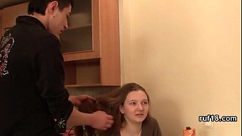 Preview 2 of Jangle Pornt - Bondage and sex with flexible teen girl