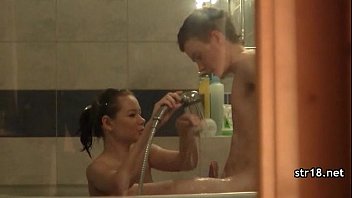 Preview 2 of Bridedouble Penetration - Tight hot teen gets hardcore fucked