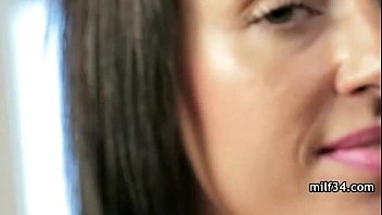 Preview 2 of Ksanthia Gia Trela Gamisia - Horny big tit MILF gives a hot blowjob