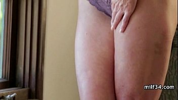 Preview 1 of Bbw Japanese Big - Hot Mature Busty Blonde Cougar Licks Ass