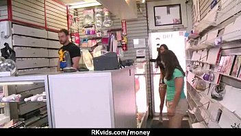 Preview 1 of Cuban Sec - Tight teen fucks a man in front of the camera for cash 3