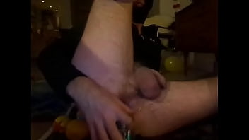 Preview 1 of Corrections Officer - ass streching and gaping with beercan