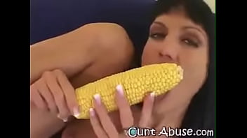 Preview 3 of Gay Sissy Fem Boi - fucking a corn.MOV