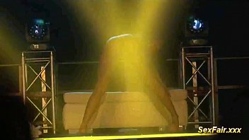 Preview 2 of Mother 3 Friends - Doll fucks with dildo on sexfair stage