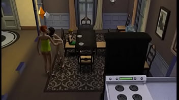 Preview 4 of Nerdy Sex Video Emma - Lesbi SIMS4