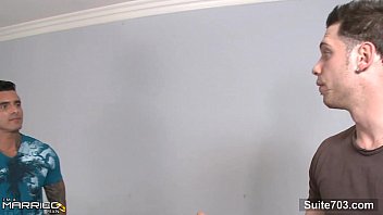 Preview 1 of Handsomelatinos - Horny tattooed married guy gets fucked by a gay