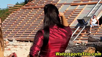 Preview 1 of Cutie Sex Trans Gey - Outdoor watersports 3way