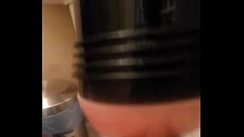 Preview 2 of Mom Squirting Hard Gangbang - black dick fucking a fleshlight