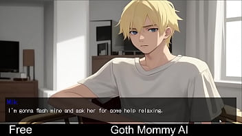 Preview 2 of Blacek Led Com - Goth Mommy AI