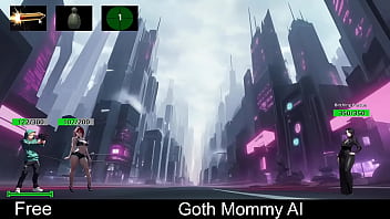 Preview 3 of Blacek Led Com - Goth Mommy AI