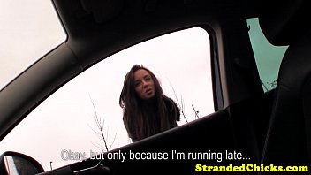 Preview 1 of Www Sx Xxxx - Stranded euroteen fucked in the car