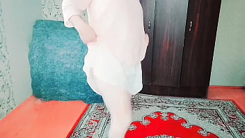 Preview 4 of Sxxe Like - Party Mini Dress Sissy White Body Big Ass Big Butt Booty Crossdresser Femboy Lady boy Gay MTF LGBTQ
