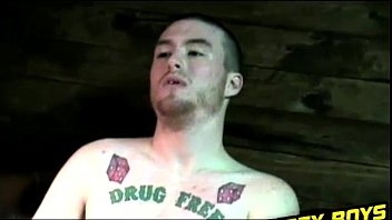 Preview 2 of Waha Room Xxx - Straight tattooed stud comes ready to spurt some cum