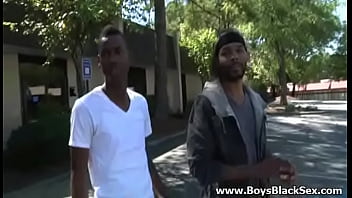 Preview 1 of Bbv Anal Sarn - BlacksOnBoys - Gay blacks fuck hard white sexy twink 08