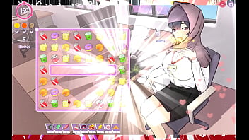 Preview 2 of Dani Daniel Sex With Black - Tsundere Milfin [ HENTAI Game PornPlay ] Ep.6 my boss is teasing me with her massive tits getting our of the perfect cleavage