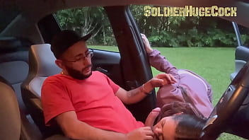 Preview 1 of Indian Bhabi And Dabar Sax - I&#039_m making a personalized video and a girl catches me masturbating in the car... She decides to help me and sucks me off!