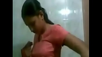 Preview 2 of Big Woman Fuk - Girl Her Dress In Bathroom