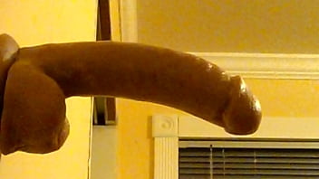 Preview 1 of Tube Norway Small - gay guy in hood deepthroating a dildo