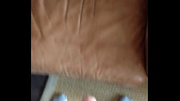 Preview 1 of Deutsch Frauen Orgasmus - Pissing on a Leather chair