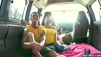 Preview 1 of Nessa Devil Squirt - BAITBUS - Slutty Landon Stone Meets The Rock And Bends Over Right Away For His Dick