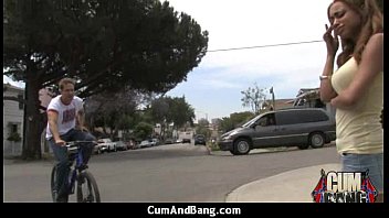 Preview 3 of Dad Far - Interracial group blowjob from a ebony slut 3