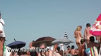 Preview 4 of Compson - naomi1 handjob a young guy on a public beach