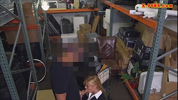 Preview 2 of Amateur Titans Tickle - Blonde milf pussy nailed at the pawnshops storage room