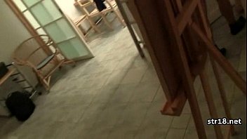 Preview 4 of Violent Rape Scene - Amazing teen enjoys hard cock