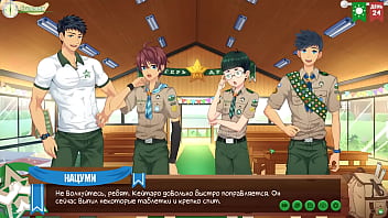 Preview 4 of Sri Lekha Mitro Sex - Game: Friends Camp,  episode 45 - Natsume helped Keitaro relax (Russian voiceover)