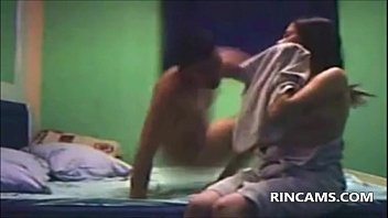 Preview 2 of New Hot Sexx - Doggy style brunette fucking her pussy