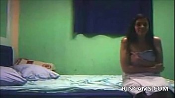 Preview 1 of New Hot Sexx - Doggy style brunette fucking her pussy