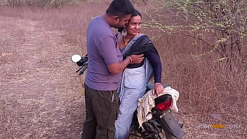Preview 1 of Tyler Nixon Pool - Natural Tits Horny Indian MILF Bhabhi Outdoor Sex - Hindi Audio