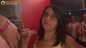 Preview 4 of Japan Sex Aunty - Amateur public blowjob in swinger club