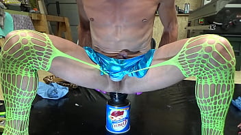Preview 2 of Dad And Sauter - Extremeslut66 is squirting from 10CM Monsterdildo