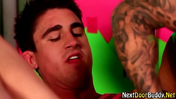 Preview 3 of Young Guys Gangbang - Sexy muscle jock facial