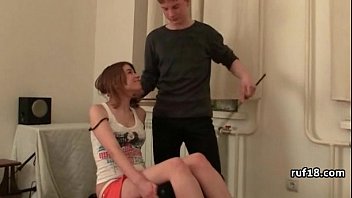 Preview 2 of Ella Le Pone El Culito Y A Coge - teen with nice butt gets her ass rammed really hard