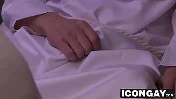 Preview 1 of Get Educated - Michael Delray fucking deeply at priest Justin Dean asshole