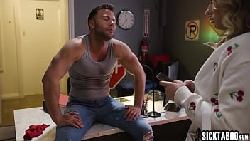 Preview 3 of Malu Trevejo Dog - Dirty mechanic fucked hard big ass blonde MILF Anna Claire Clouds after she sat on his face