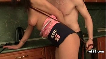 Preview 2 of Teen Rape Roleplay - Teen Lucy in bondage is teased by horny guy