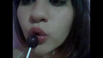 Preview 1 of Congo Sexx - Young Naughty Girl Playing With Lollipop
