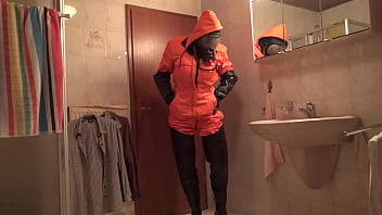 Preview 4 of Laure Janson - Booted Bella wearing her PPE
