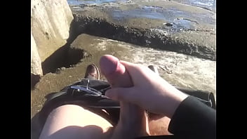 Preview 3 of Big Boob Tarra - Gay big cumshot outdoor.