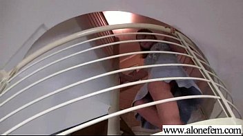 Preview 1 of Algeroe - Sex Tape With Naughty Girl Fill Her Holes With Things clip-18